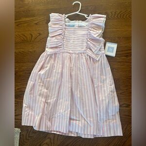 bella bliss Pink and White Striped Dress
